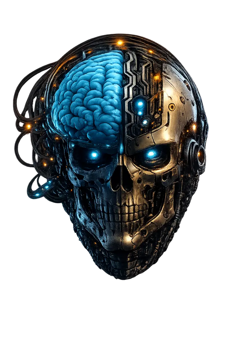 Sentient Lattice™ - Cyborg Brain Logo
